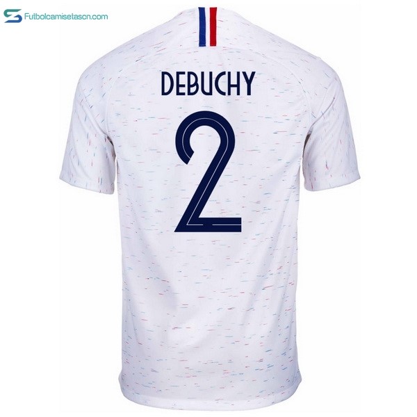 Camiseta Francia 2ª Debuchy 2018 Blanco